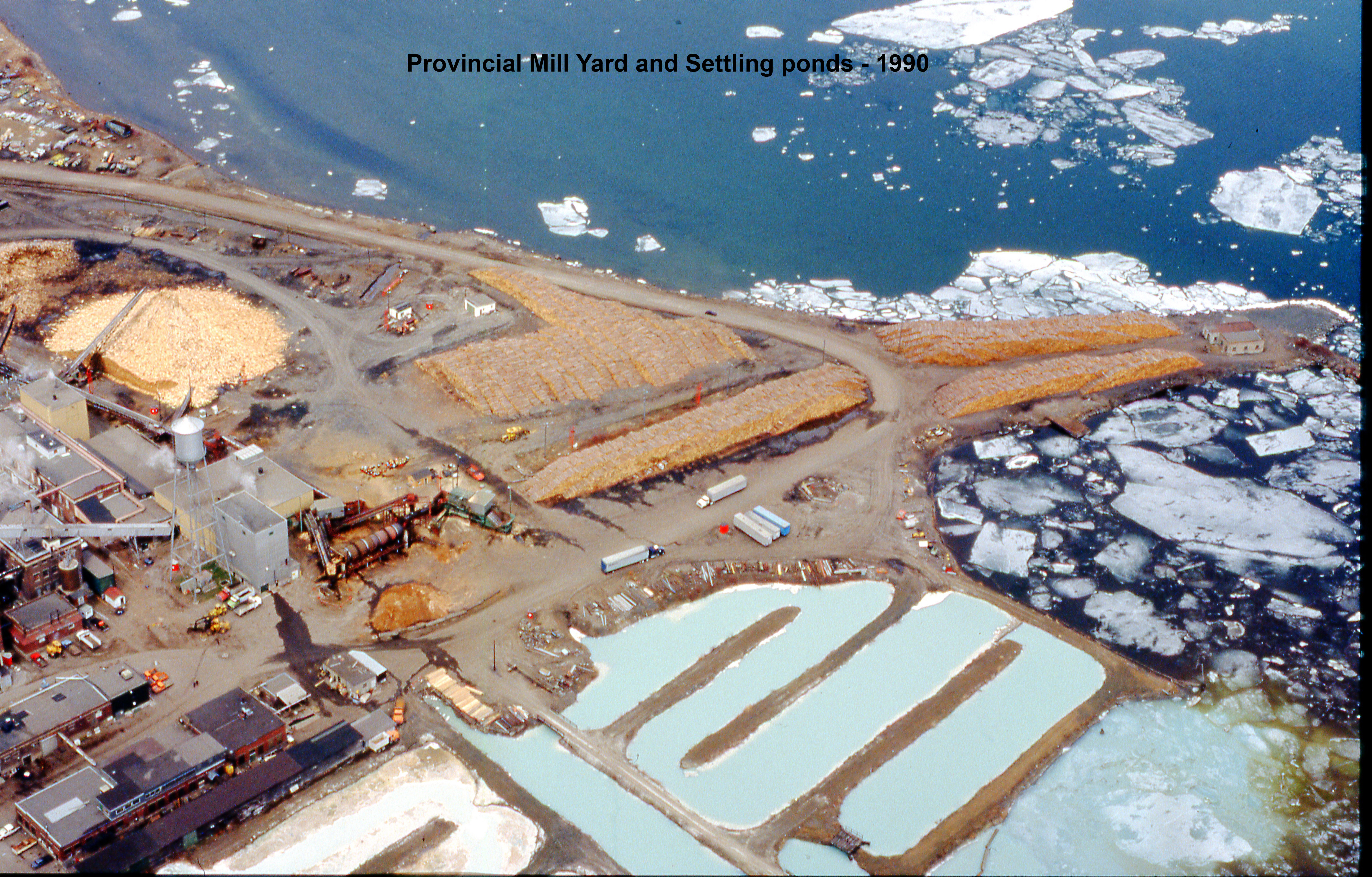 Provincial Mill Yard and settling ponds, 1990   2